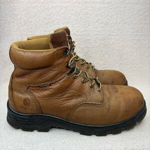 Carhartt 6 Inch Steel Toe Waterproof Leather Boots Men’s 13 Brown/Tan Workwear